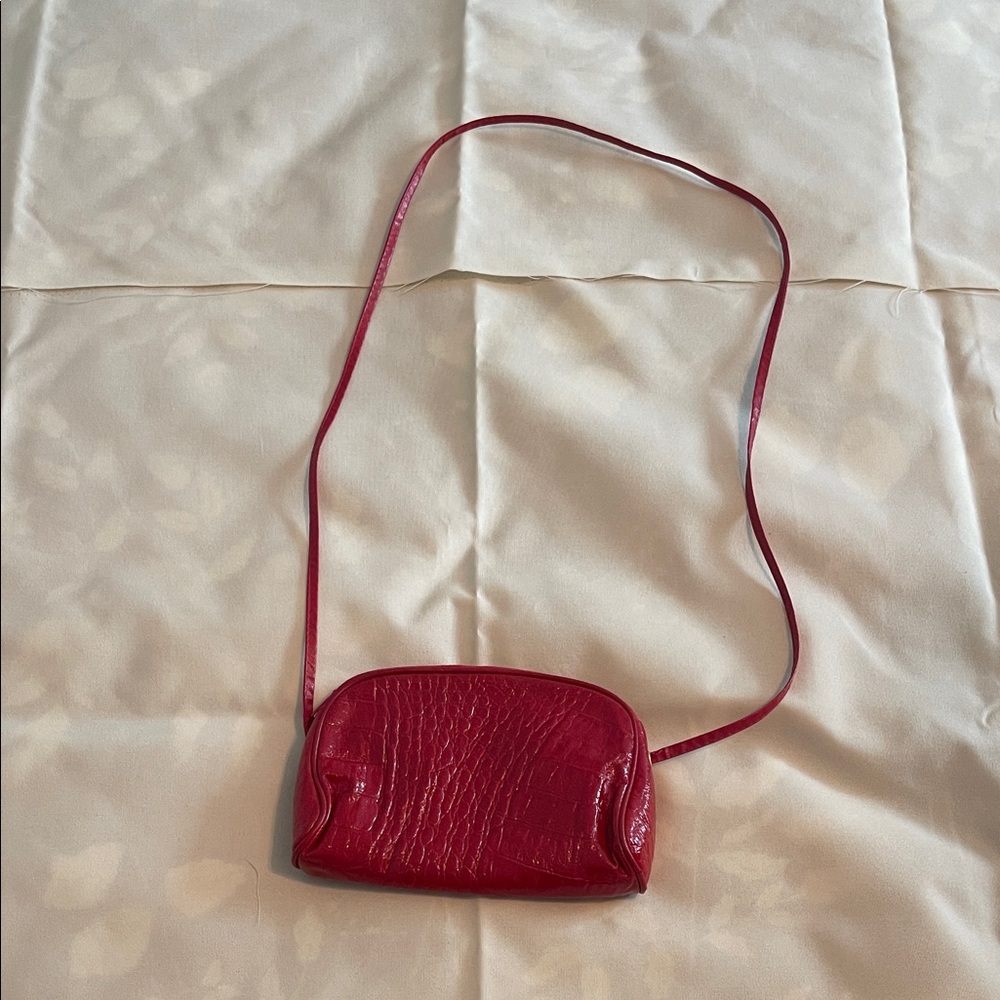 Crocodile Embossed Crossbody Bag. main image 0